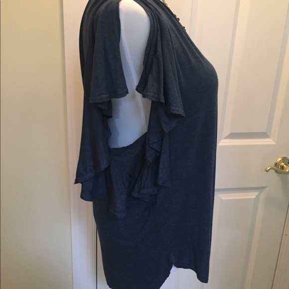 Max Studio Flutter Sleeve Top - Picture 4 of 7